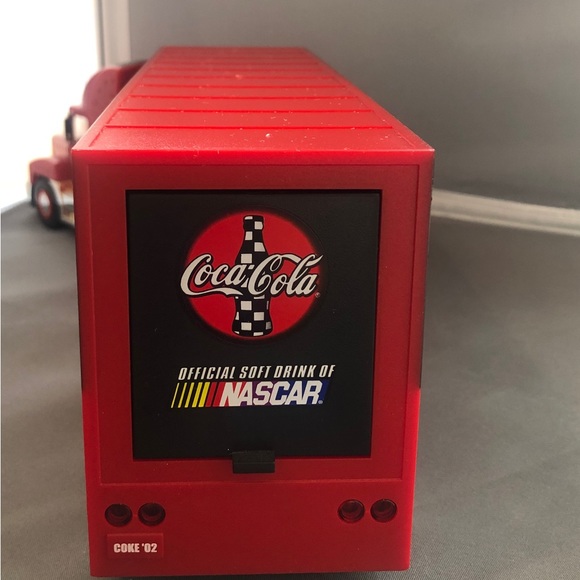 Coco Cola/NASCAR Toy Semi Truck lights up w/ Car - Picture 4 of 11
